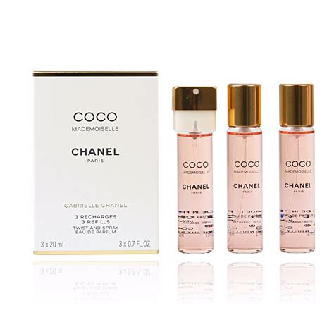 coco chanel mademoiselle twist and spray refills|coco mademoiselle chanel recharge refill.